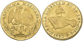 Republic, 8 escudos, Guadalajara mint, 1830 FS, good very fine to extremely fine, with traces of original mint lustre

Estimate: GBP 1200 - 1500