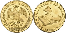 Republic, 8 escudos, Mexico City mint, 1824 JM, rev., type as 1823, about extremely fine, the first Facing Eagle 8 escudos

Estimate: GBP 1400 - 180...