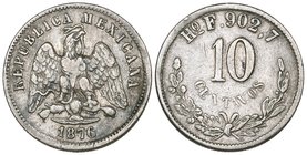 Decimal Coinage, 10 centavos, Hermosillo mint, 1876 F, 2.69g, good fine, rare

Estimate: GBP 100 - 150