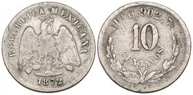 Decimal Coinage, 10 centavos, San Luis Potosí mint, 1872 O, 2.57g, very good, clear, rare

Estimate: GBP 70 - 100