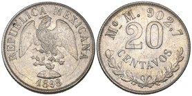 Decimal Coinage, 20 centavos (4), Mexico City mint, 1898 M, 1899 M, 1900/800 M, 1901 M, mint state (4)

Estimate: GBP 120 - 150
