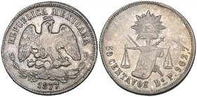 Decimal Coinage, 50 centavos (4), various mints, comprising Durango, 1877 P, a few marks, very fine and scarce, Guanajuato, 1869 S and Hermosillo (2),...