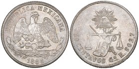 Decimal Coinage, 50 centavos, Guanajuato mint, 1886/5 R/S, softly struck at centre, mint state and well toned

Estimate: GBP 200 - 300