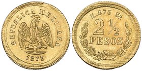 Decimal Coinage, 2½ pesos, Zacatecas mint, 1873 H, on a broad flan, extremely fine

Estimate: GBP 300 - 400