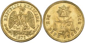 Decimal Coinage, 10 pesos, Durango mint, 1876 M, good very fine to extremely fine, scarce

Estimate: GBP 800 - 1000