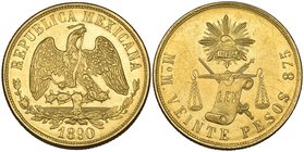 Decimal Coinage, 20 pesos, Mexico City mint, 1890 M, about uncirculated

Estimate: GBP 1800 - 2200