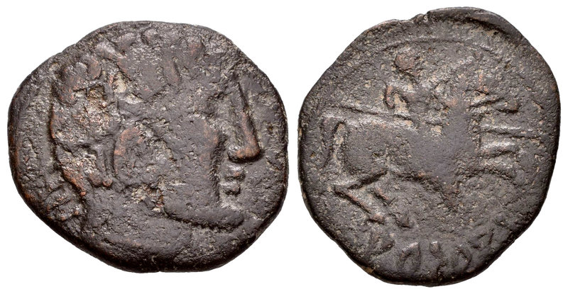 Arsakos. As. 120-80 a.C. Zona de Navarra. (Abh-134). (Acip-1672). Anv.: Cabeza m...