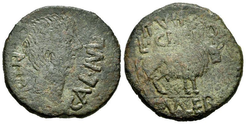 Calagurris. As. 27 a.C.-14 d.C. Calahorra (La Rioja). (Abh-407). (Acip-3114). An...