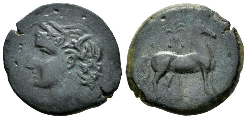 Cartagonova. Calco. 220-215 a.C. Cartagena (Murcia). (Abh-505). (Acip-589). (C-4...