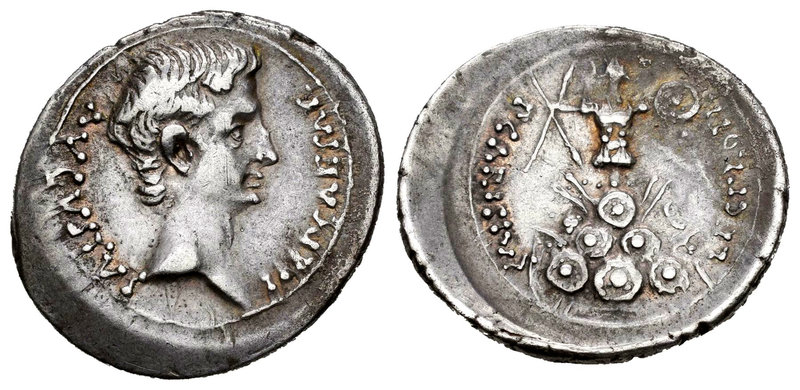 Emerita Augusta. Augusto. Denario. 23 a.C. Mérida (Badajoz). (Ffc-257). (Ric-4a)...