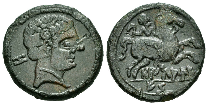 Oilaunikos-Oilaunes. As. 120-20 a.C. Zona norte del Ebro. (Abh-1869). (Acip-1802...