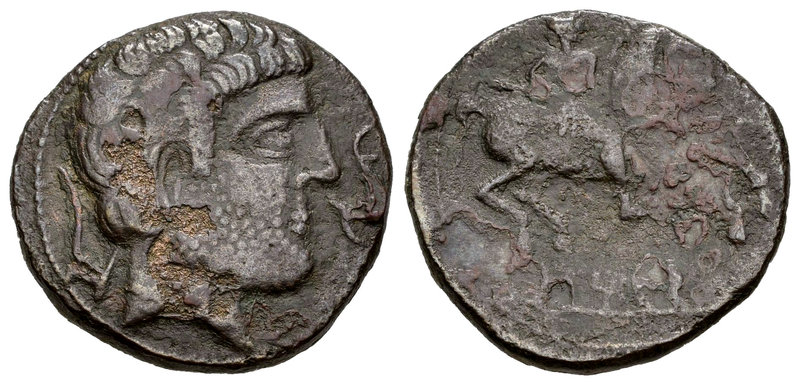 Ontikes. As. 120-20 a.C. Zona de Navarra-Aragón. (Abh-1887). (Acip-1695). Anv.: ...