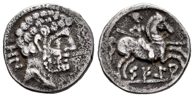 Sekia. Denario. 120-20 a.C. Ejea de Caballeros (Zaragoza). (Abh-2156). (Acip-144...
