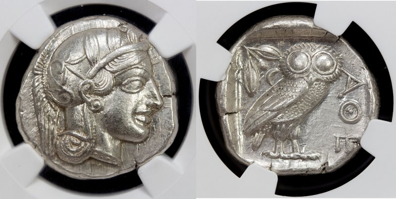 ATTICA: AR tetradrachm (17.19g), ND (ca. 440-404 BC), S-2526, Athens, Athena // ...
