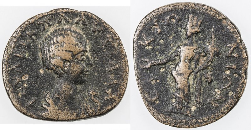ROMAN EMPIRE: Plautilla, wife of Caracalla, 202-205, AE assarion (5.94g), Sikyon...