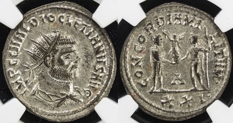 ROMAN EMPIRE: Diocletian, 284-305 AD, BI antoninianus (3.66g), Cyzicus (293-294)...