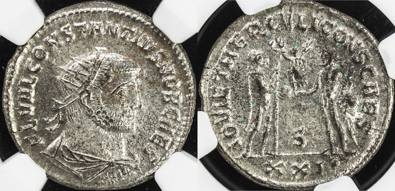 ROMAN EMPIRE: Constantius I, as caesar, 293-306, AE antoniinianus (4.97g), Antio...