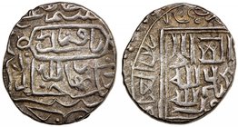 AQ QOYUNLU: Rustam, 1492-1497, AR light tanka (3.36g), Barfurushdih, ND, A-2534.1, Sunni kalima on reverse, but early Shi'ite Imams in margin, lovely ...