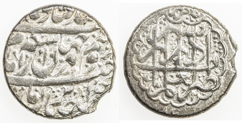 ZAND: Karim Khan, 1753-1779, AR double abbasi, Shiraz, AH1186, A-2796, nice stri...