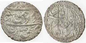ZAND: Karim Khan, 1753-1779, AR abbasi, Kashan, AH1177, A-2800, KM-522.5, type C, EF.
 Estimate: USD 50 - 75