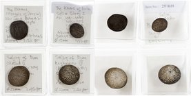 MEDIEVAL ISLAMIC:LOT of 4 silver coins: Seljuq of Rum: Kaykhusraw III, Lu'lu'a AH664, and Mas'ud II, Sivas 681, both Fine; Ilkhan: Abu Sa'id, unlocate...
