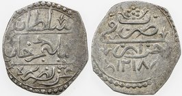 ALGIERS: Selim III, 1789-1807, AR 1/8 budju, Jaza'ir, AH1218, KM-42, VF-EF.
 Estimate: USD 80 - 100