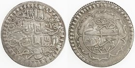 ALGIERS: Mahmud II, 1808-1839, AR 2 budju (19.17g), Jaza'ir, AH1237, KM-75, VF.
 Estimate: USD 80 - 110