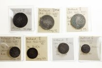 ALGIERS:LOT of 7 silver coins: KM-74, 1/8 budju AH1244; KM-67, ¼ budju 1238, 1240, and 1242; and KM-68, 1 budju 1237, 1240, and 1242, average F-VF con...