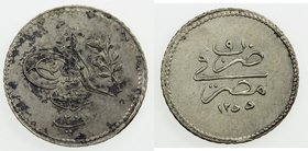 EGYPT: Abdul Mejid, 1839-1861, AR 20 para, AH1255 year 9, KM-227, mottled obverse tone, EF, ex Hans Wilski Collection. 
 Estimate: USD 60 - 80