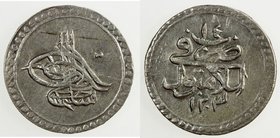 TURKEY: Selim III, 1789-1807, BI 5 para, AH 1203 year 14, KM-489, hairlined, better date, AU, ex Hans Wilski Collection. 
 Estimate: USD 80 - 100
