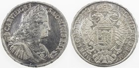 AUSTRIA: Karl VI, 1711-1740, AR thaler, Kremnitz, 1739-KB, Davenport-1062, small nick under bust cleaned, EF-AU.
 Estimate: USD 220 - 260