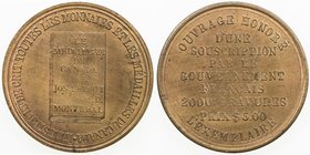 CANADA: AE token (4.59g), ND (1891), Breton-585, book at center with LE MÉDAILLEUR DU CANADA PAR JOS. LEROUX M.D. MONTREAL printed in eight lines on c...
