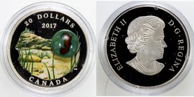 CANADA: Elizabeth II, 1952—, AR 20 dollars, 2017, designed by Canadian artist Maurice Gervais, this coin offers a glimpse of the hidden underwater wor...