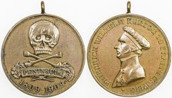 GERMANY: BRUNSWICK-WOLFENBÜTTEL: AE medal (16.39g), 1909, Brockmann 546, Schrock 268.1, 34mm unsigned bronze medal for the 100th Anniversary of the "B...