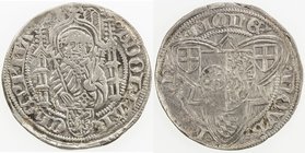 GERMANY: MAINZ: Adolph II, 1461-1475, AR weißpfennig (groschen) (1.91g), Mainz, VF-EF.
 Estimate: USD 75 - 100