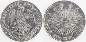 MEXICO: Republic, AR 8 reales, 1884-Pi, KM-377.12, assayer MH, EF-AU.
 Estimate: USD 50 - 75