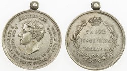 SPAIN: Alfonso XII, 1874-1885, AR medal, 1874, PG-752, 34mm, Medal for the Defeat of the Carlists prresented to the forces of the Army and the Navy, b...