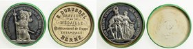 SWISS CANTONS: BERN: medal (24.76g), 1885, Richter 200e, Martin 119, 40mm white metal medal for the Federal Shooting Festival in Bern by Eduard Duruss...