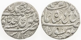 AWADH: AR rupee, Muhammadabad Banaras, year 1 (ahad), KM-36.1, 2 testmarks, EF.
 Estimate: USD 60 - 80