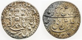 AWADH: Wajid Ali Shah, 1847-1856, AR rupee (11.11g), Lucknow, AH1269 year 6, KM-365.3, lovely golden toning, Unc.
 Estimate: USD 100 - 120