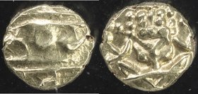 MYSORE: Kanthirava Narasa & Raja Wodeyar, 1632-1662, AV fanam, Mitch-910/11, Fr-1338, Vishnu facing // Nagari legend, NGC graded MS63.
 Estimate: USD...