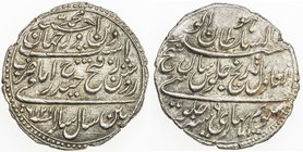 MYSORE: Tipu Sultan, 1782-1799, AR rupee (imami) (11.42g), Patan, AM1216, year 6, cyclic year 42, KM-126, inverted Mauludi date, cyclical date sara ("...