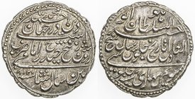 MYSORE: Tipu Sultan, 1782-1799, AR rupee (imami) (11.32g), Patan, AM1218, year 8, cyclic year 44, KM-126, inverted Mauludi date, cyclical date shita (...