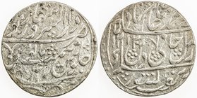 BENGAL PRESIDENCY: AR rupee (11.01g), Saharanpur, AH12120 (sic) year 47, Stv-8.129, KM-694, in the name of Shah Alam II, small flower left of regnal y...