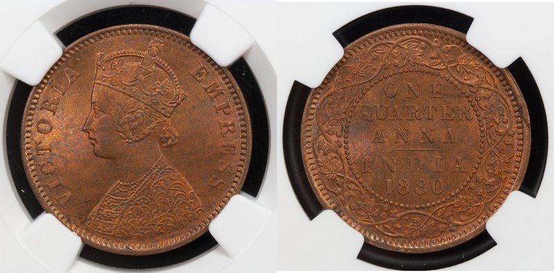 Biddr Stephen Album Rare Coins Online Auction 5 Lot 701 British India Victoria Empress 1876 1901 Ae Anna 10 C Km 486 Ngc Gra