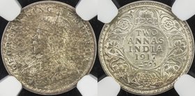 BRITISH INDIA: George V, 1910-1936, AR 2 annas, 1917(c), KM-515, NGC graded MS64, ex Sanjay C. Gandhi Collection. 
 Estimate: USD 50 - 70