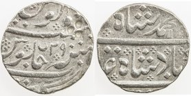 FRENCH INDIA: PONDICHÉRY: AR rupee (11.06g), Arkat (Arcot), AH115x year 29, KM-5, in the name of Muhammad Shah, 1 banker's mark, VF, ex Paul Stevens C...