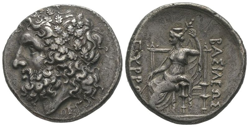 Bruttium under Pyrrhos, King of Epeiros 295-272. Tetradrachm, Lokroi, 280-277 BC...