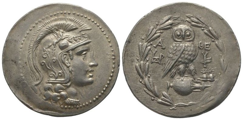 Tetradrachm, Athen, 154/153 BC, AG 16,86g. Ref : Thompson 59a, SNG Cop. 115 Prov...