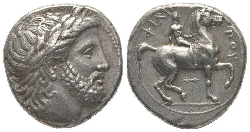 Philip II (359-336) Tetradrachm, Pella, 342/1-337/6, 14,42g. Ref : Le Rider 246c...